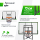 Баскетбольный щит регулируемый UNIX Line B-Backboard-PC 50"x32" R45 - 4